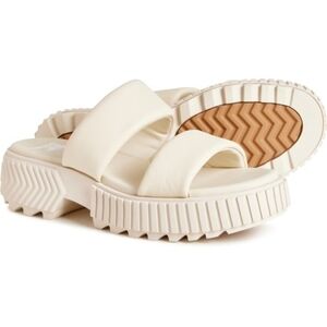 Sorel Ona Streetworks Slide Mid Cream Platform Sandals 8.5